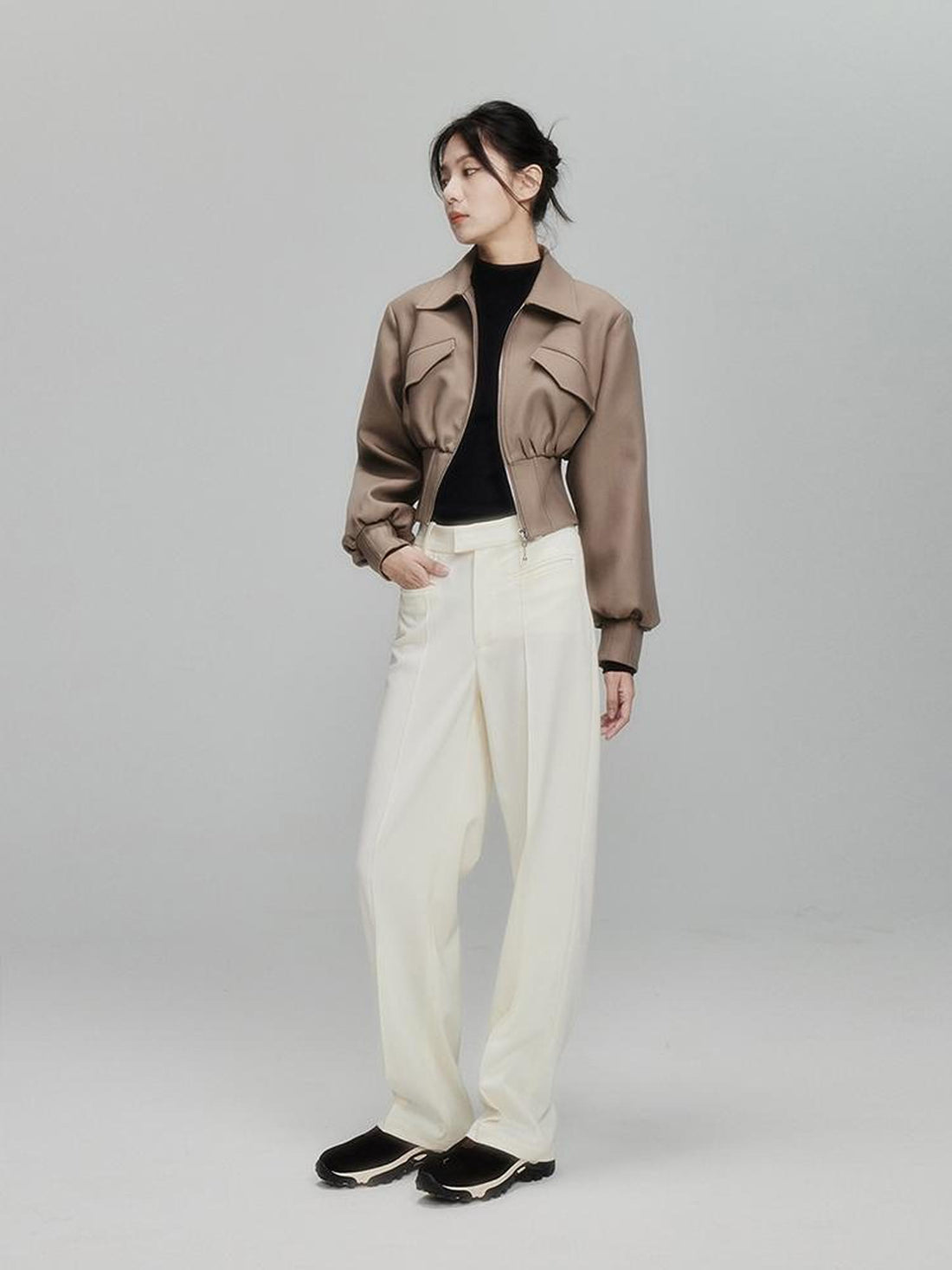 FUSSED Infinite White Straight Leg Trousers