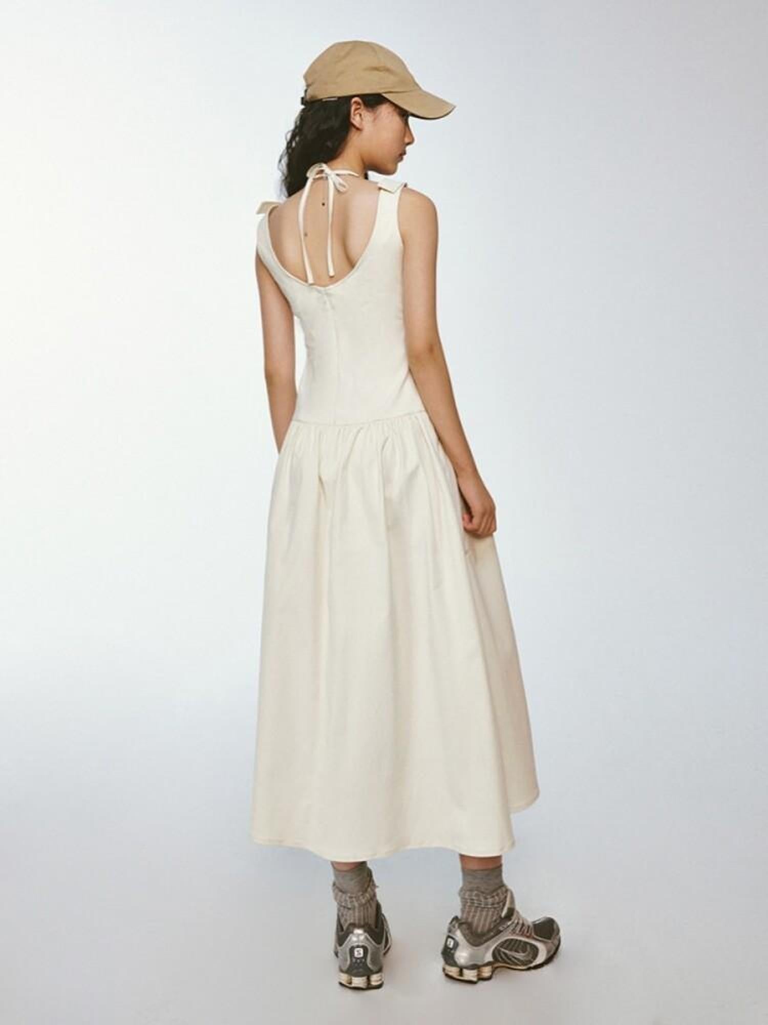 FUSSED Ivory Remade Patchwork Metal Buckle Straps Women&