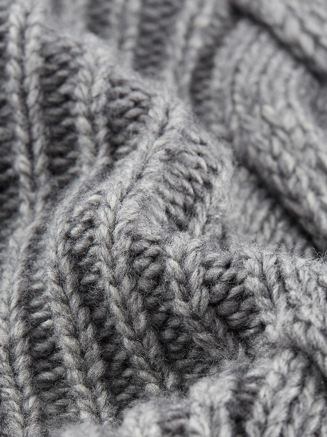FUSSED Jacquard Hooded Wool Knit Loose Women&
