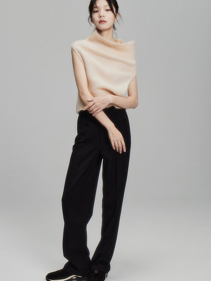 FUSSED Kid Mohair Pink Mohair Wool Vest