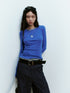 FUSSED_Klein_Blue_Clean_Fit_Slim_Crewneck_Women&