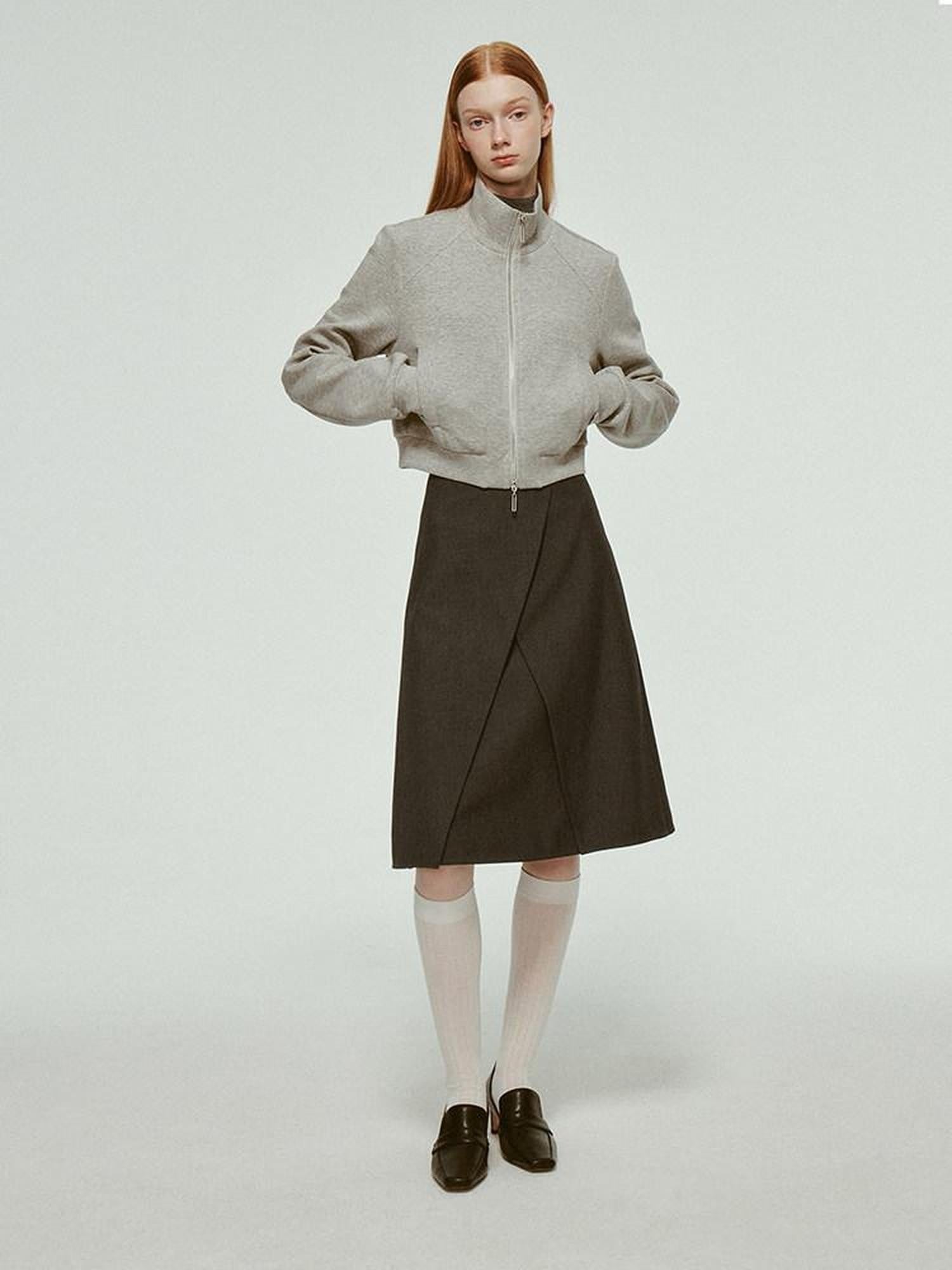 FUSSED Layered A Line Tailored Minimalist Women&