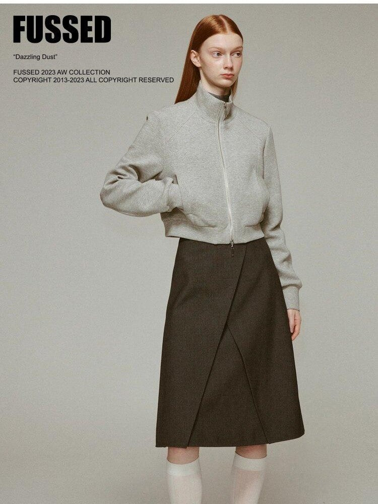 FUSSED Layered A Line Tailored Minimalist Women&