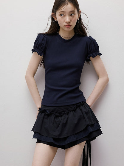 FUSSED_Layered_Puffed_Patchwork_3d_Embellished_A_Line_Women&