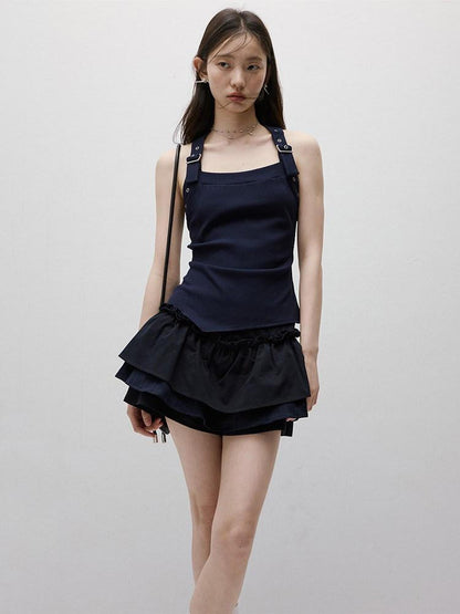 FUSSED Layered Puffed Patchwork 3d Embellished A Line Women&