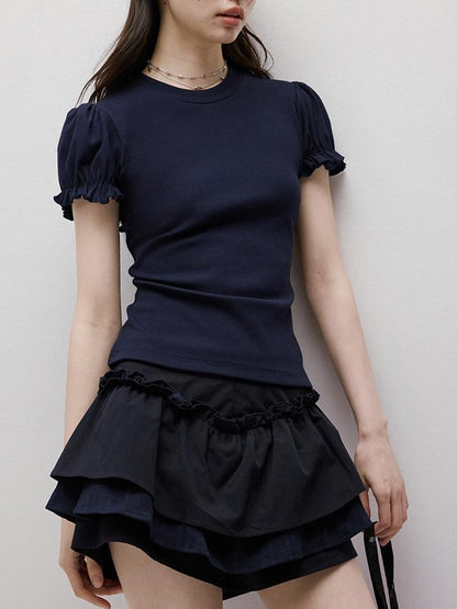 FUSSED Layered Puffed Patchwork 3d Embellished A Line Women&