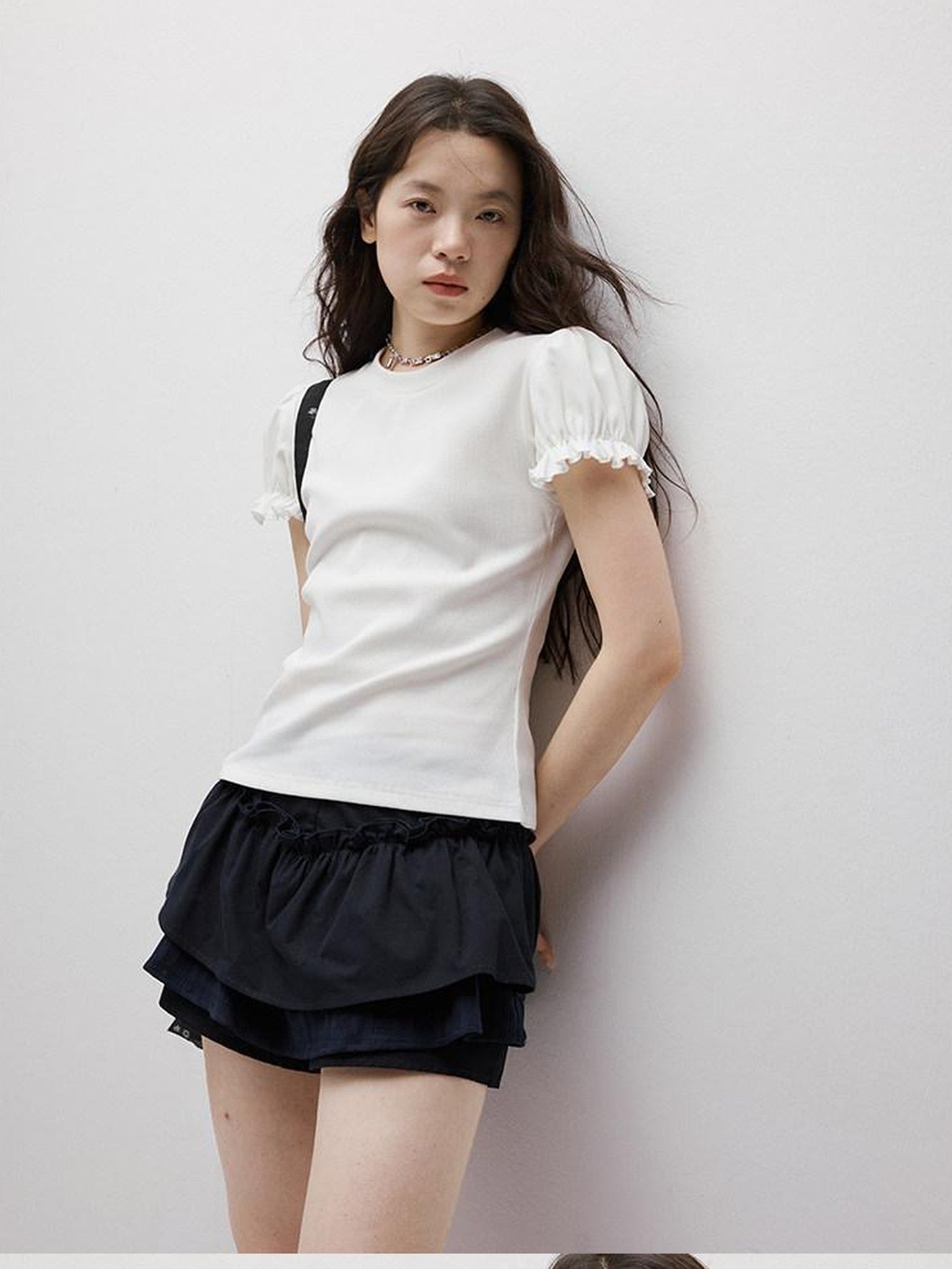 FUSSED Layered Puffed Patchwork 3d Embellished A Line Women&