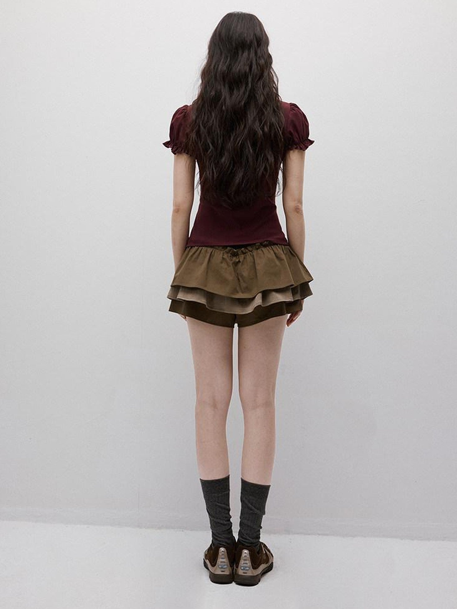 FUSSED Layered Puffed Patchwork 3d Embellished A Line Women&