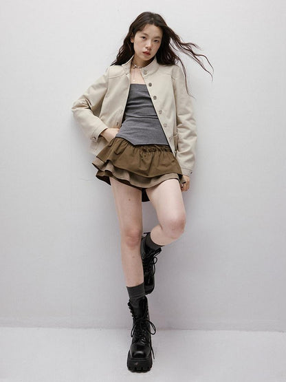 FUSSED Layered Puffed Patchwork 3d Embellished A Line Women&