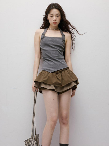 FUSSED Layered Puffed Patchwork 3d Embellished A Line Women&