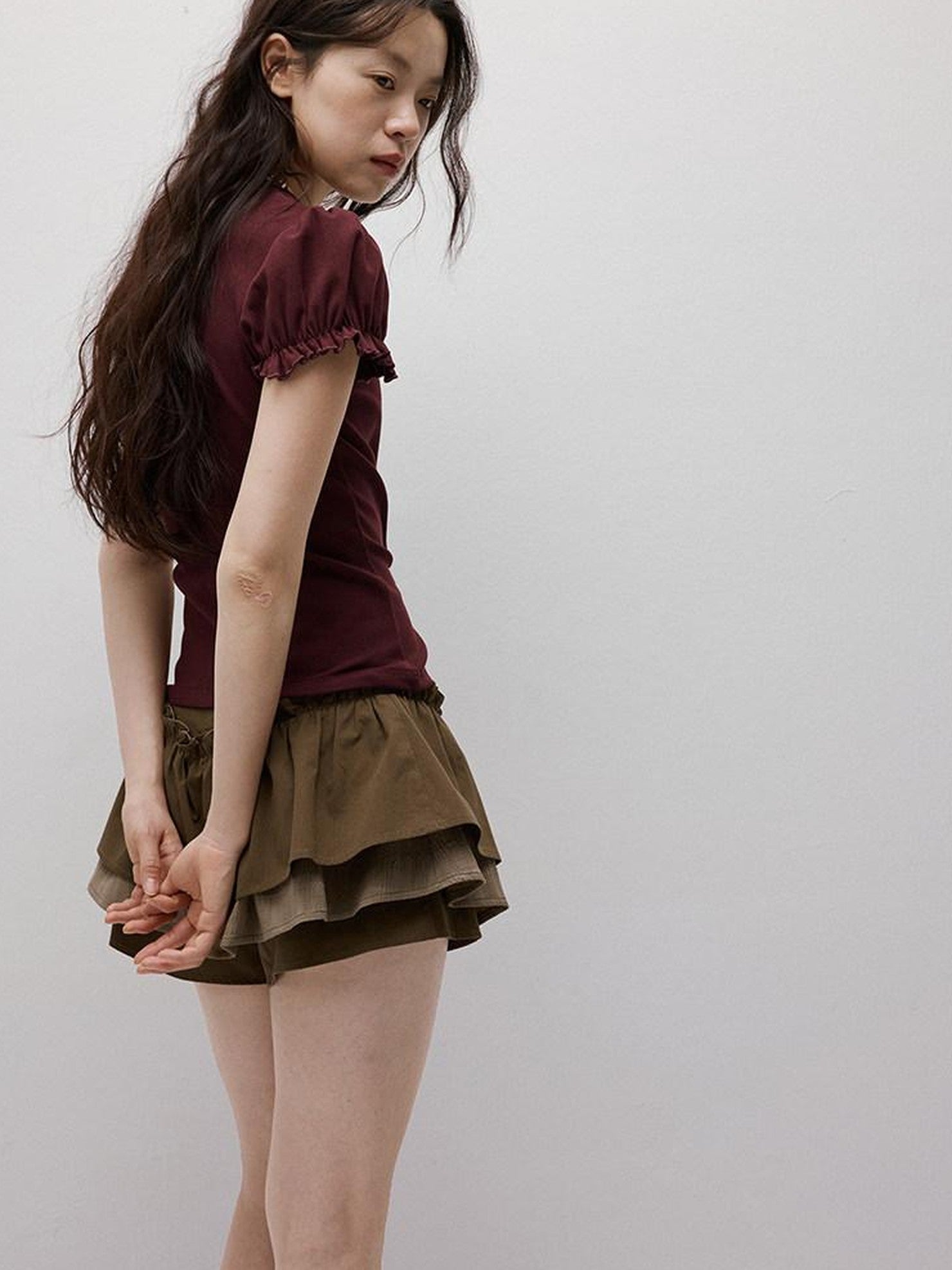 FUSSED Layered Puffed Patchwork 3d Embellished A Line Women&