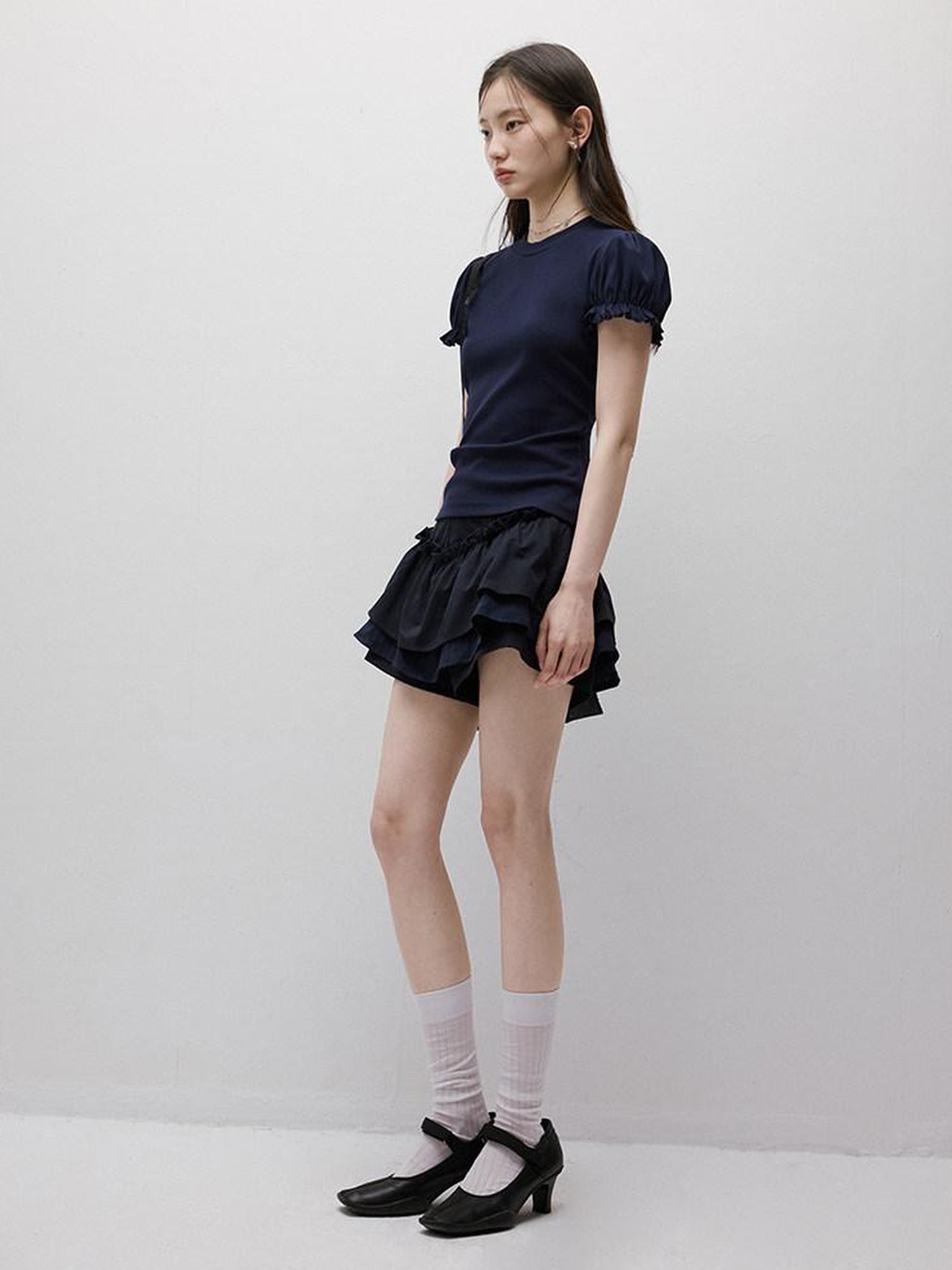 FUSSED Layered Puffed Patchwork 3d Embellished A Line Women&