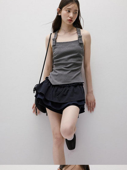 FUSSED Layered Puffed Patchwork 3d Embellished A Line Women&