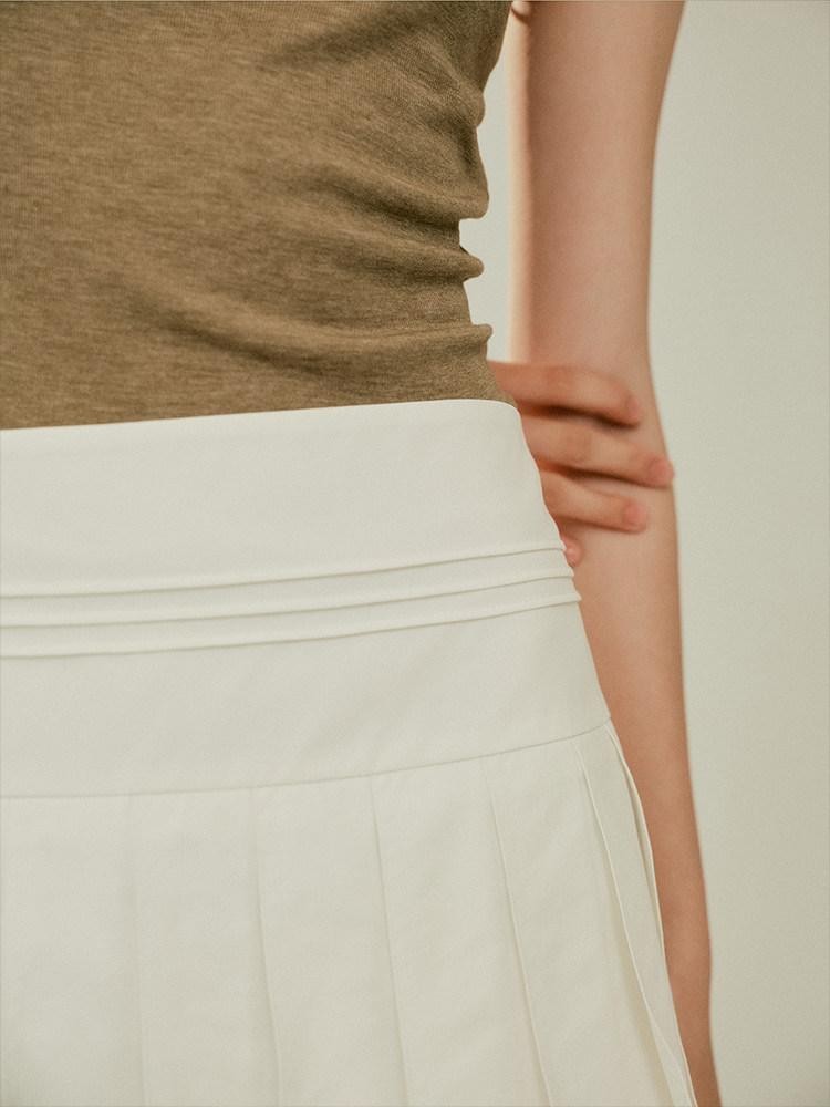 FUSSED Leg Lengthening Low Waist Pleated Women&