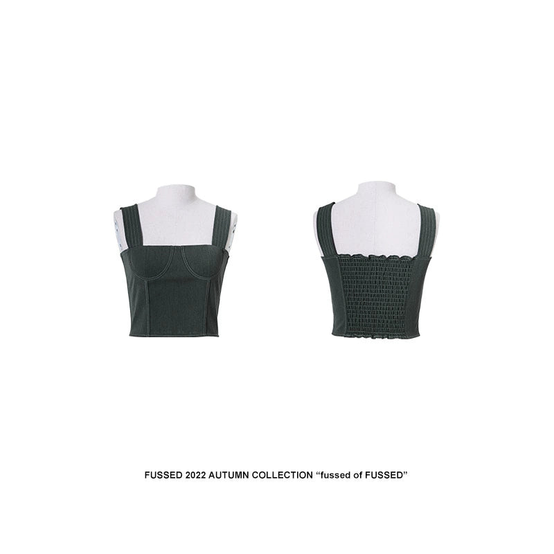 FUSSED_Linear_Retro_Top_With_Contrast_Stitching_In_Caviar_Grey_MISSTT