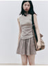 FUSSED_Linen_Texture_A_Line_High_Stretch_Knit_Women&