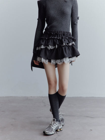 FUSSED_Manta_Wool_Lace_Asymmetrical_A_Line_Skort_In_Meteor_Grey_MISSTT