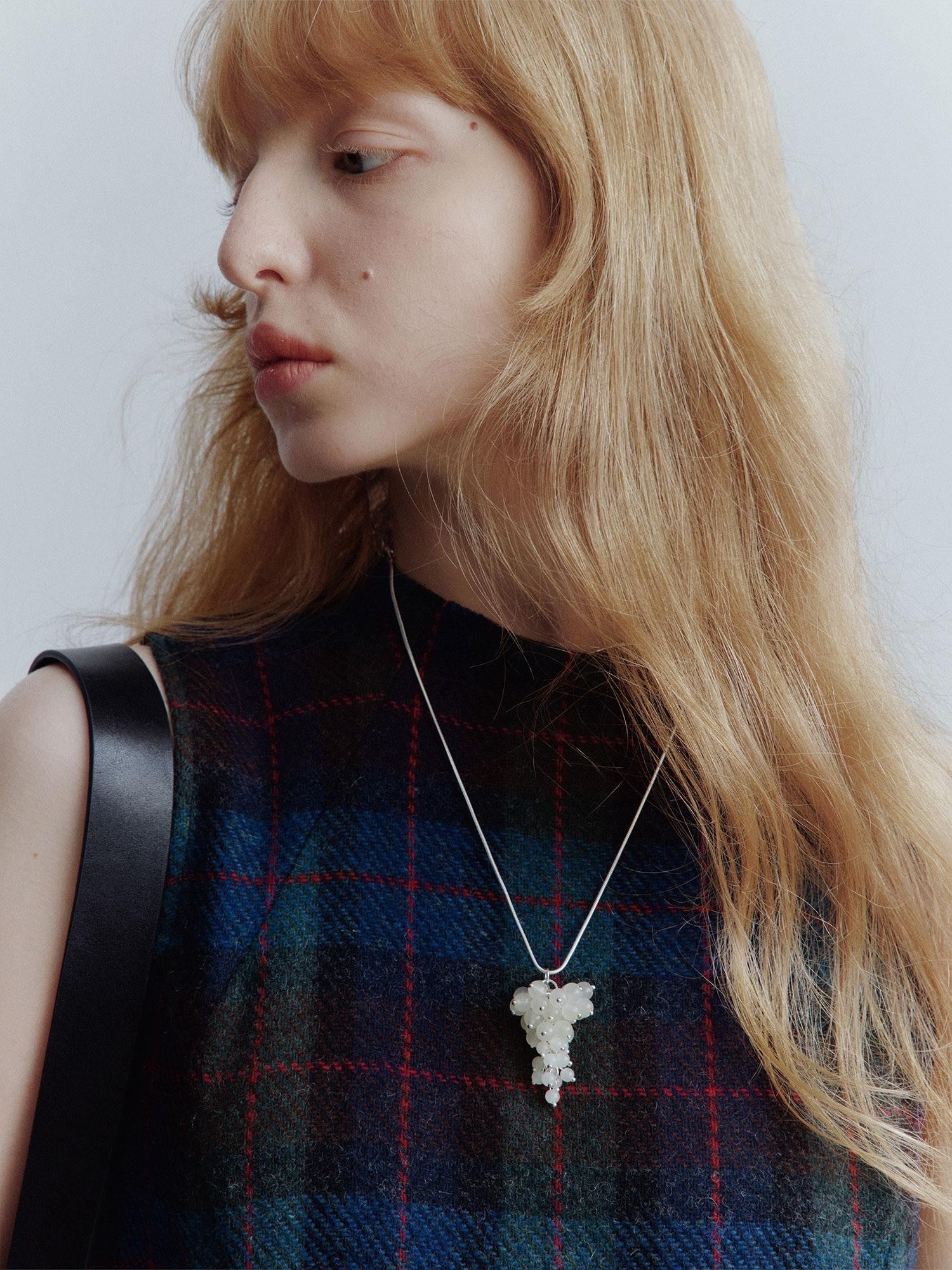 FUSSED Mesh Hem Splice Harris Plaid Women&