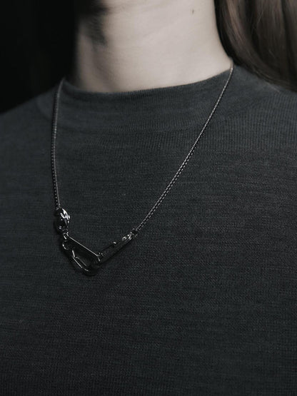 FUSSED Metal Tadpole &amp; Bullet Necklace