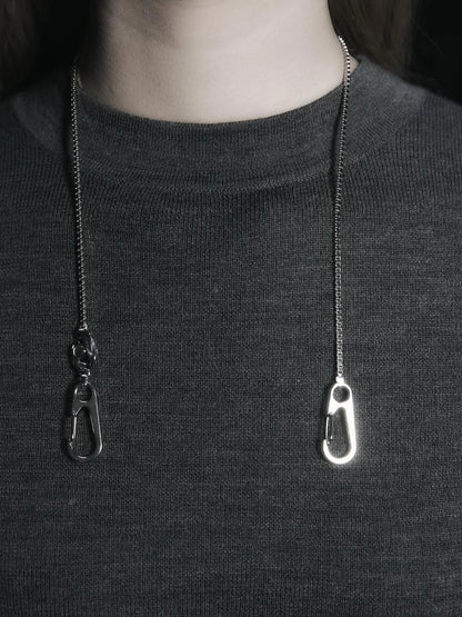 Metal Tadpole &amp; Bullet Necklace