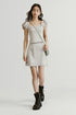 FUSSED_Metallic_Silver_Bubble_Cloud_Puff_Sleeve_Crop_Top_V_Neck_A_Line_Skirt_Set_MISSTT