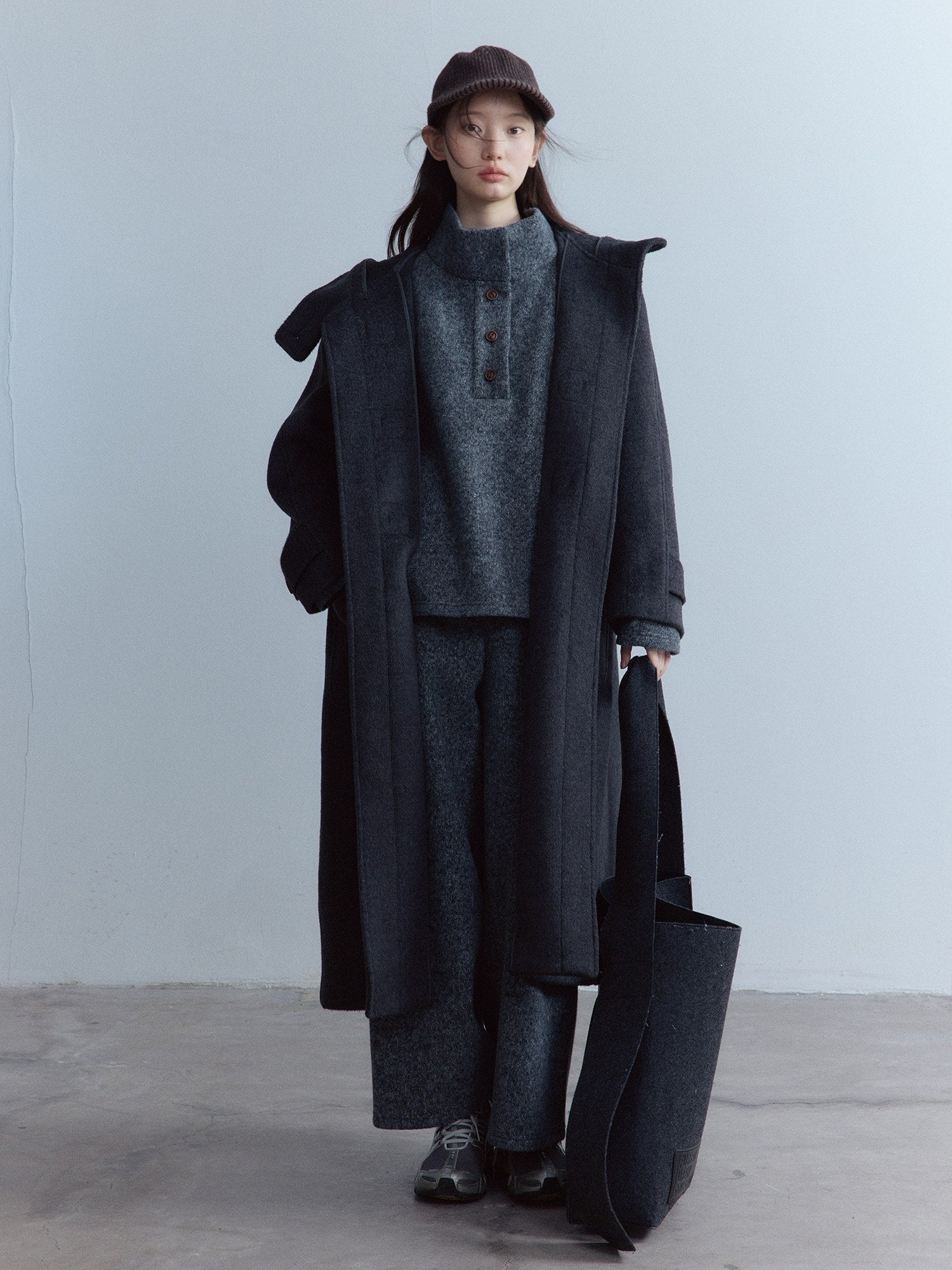 FUSSED_Meteorite_Gray_Heavy_Patchwork_Handmade_Horn_Toggle_Women&