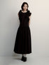 FUSSED_Midnight_Black_Asymmetric_Ruffle_Sleeveless_Women&
