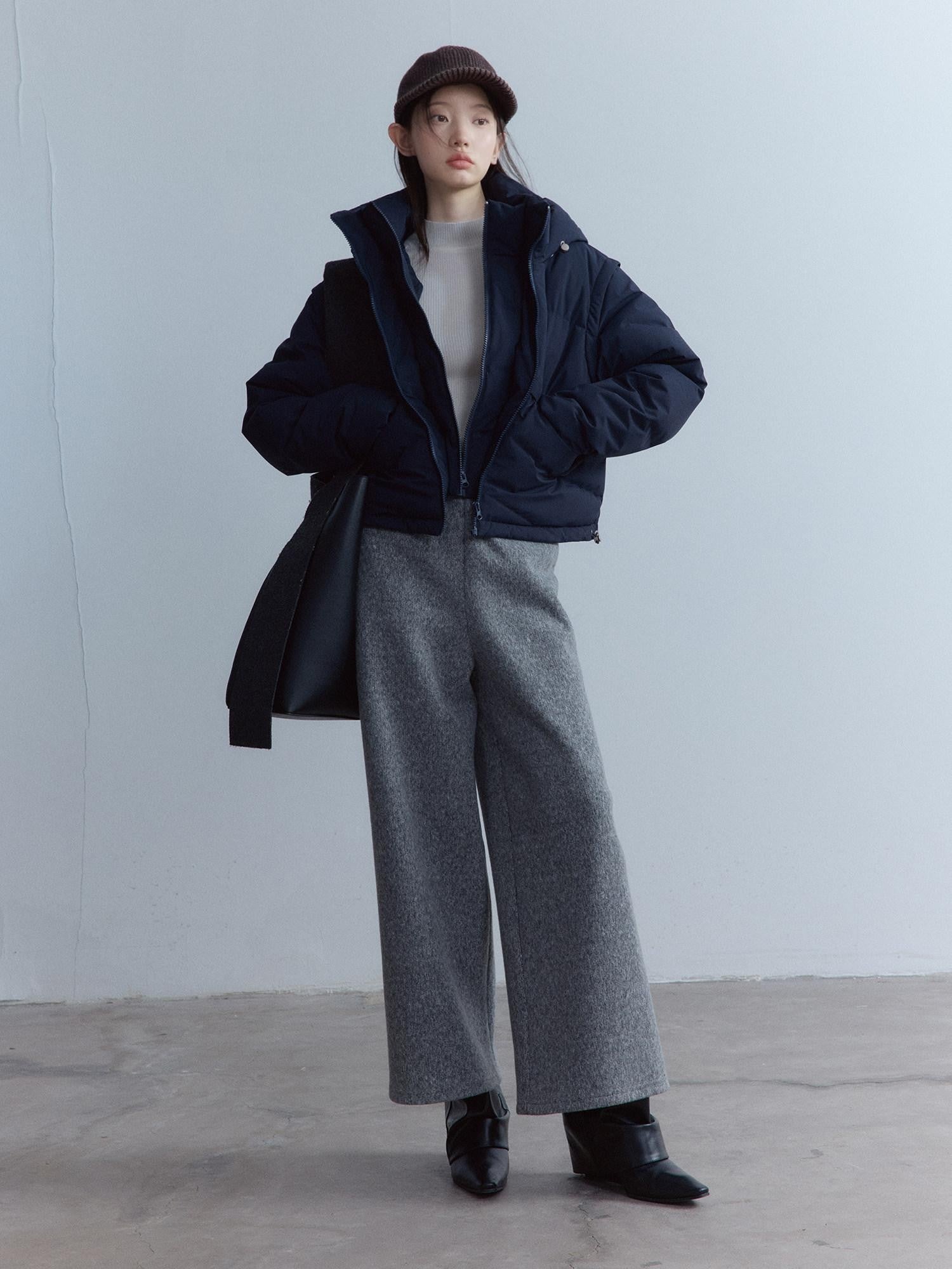 FUSSED Midnight Blue Faux Two Piece Three Proof Women&
