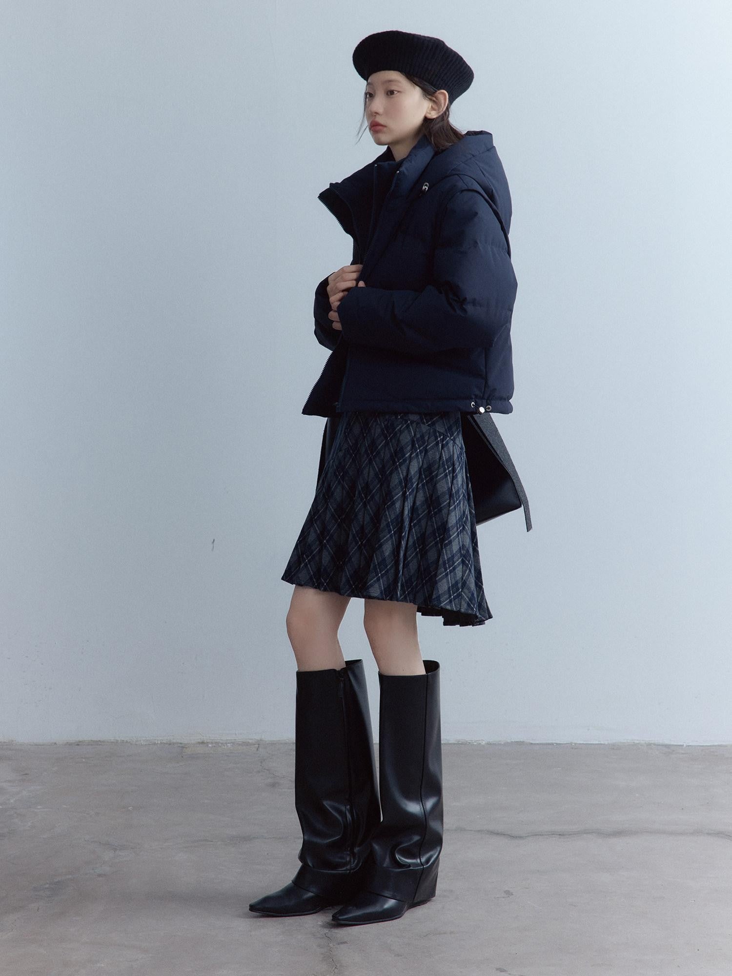 FUSSED Midnight Blue Faux Two Piece Three Proof Women&