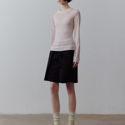 FUSSED Midnight Blue Heavy Deconstructed Patchwork Women&