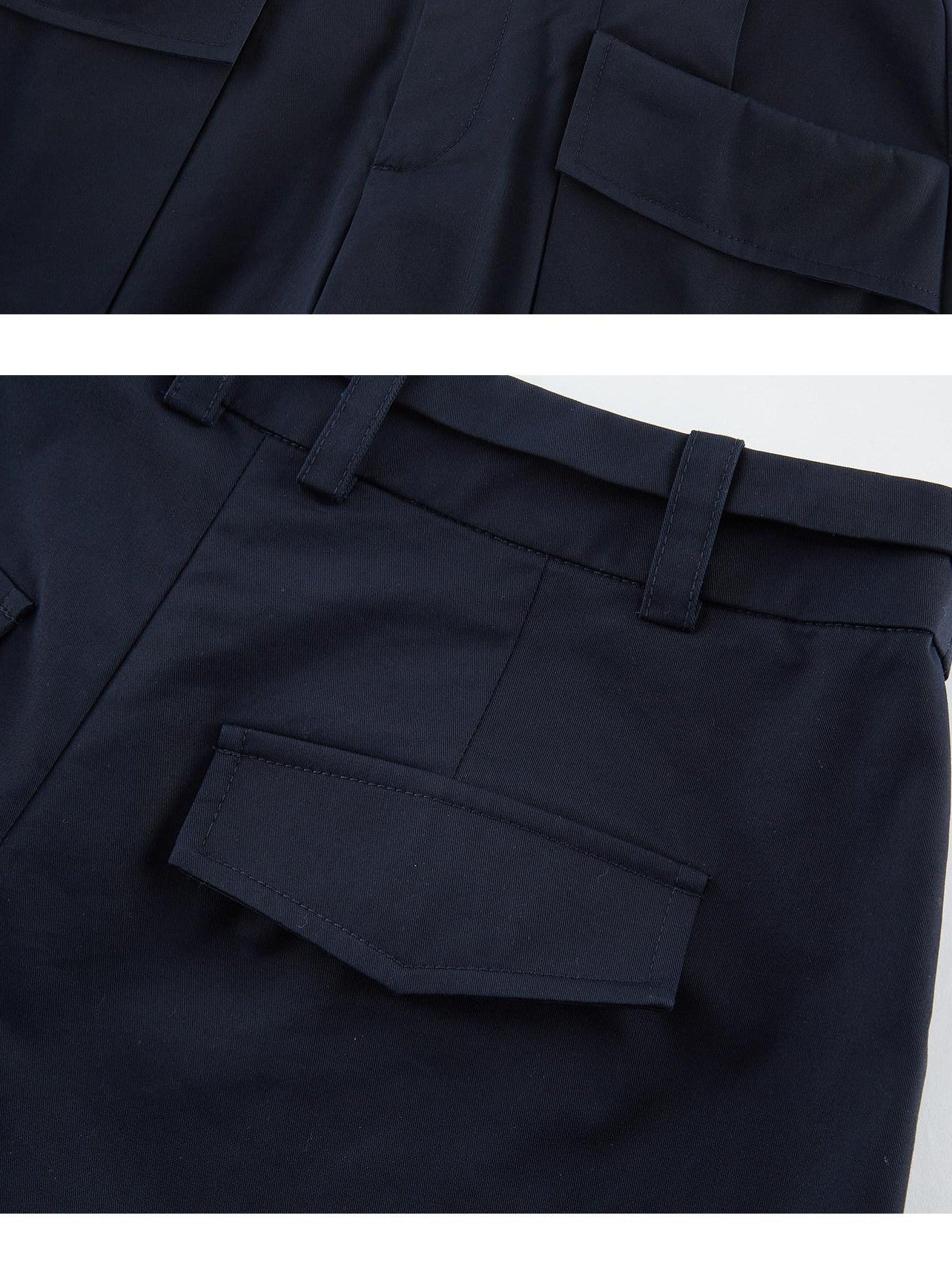 FUSSED Midnight Blue Heavy Deconstructed Patchwork Women&