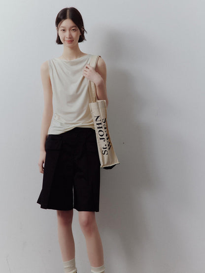 FUSSED Midnight Blue Heavy Deconstructed Patchwork Women&