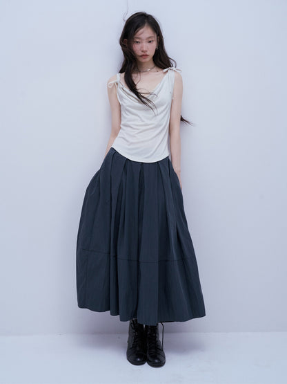 FUSSED_Midnight_Blue_Layered_Pleated_Distressed_Wide_Leg_Women&