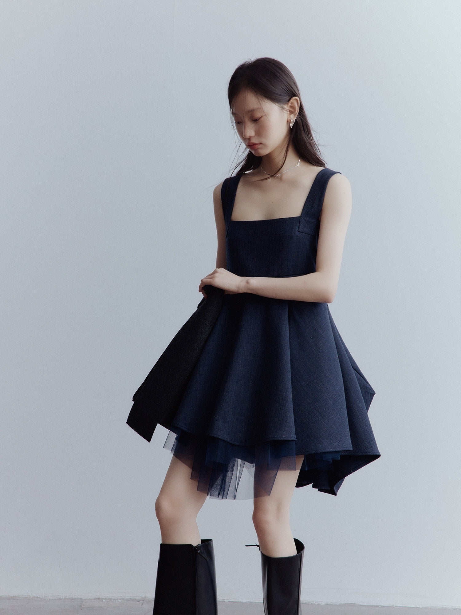 FUSSED_Midnight_Blue_Manta_Deconstructed_Multilayer_Mesh_Women&