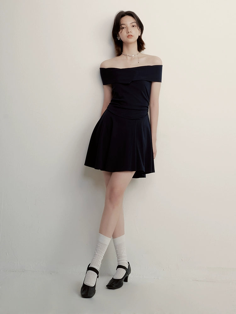 FUSSED_Midnight_Flight_Prussian_Blue_Asymmetric_One_Shoulder_Dress_MISSTT
