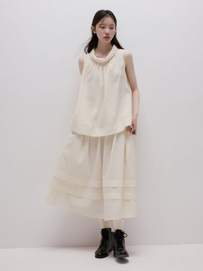 FUSSED_Milk_Mist_White_Bubble_Layered_Sleeveless_Women&
