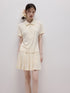 FUSSED_Milky_Almond_Boxy_Layered_Academy_Polo_Collar_Women&