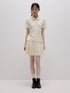 FUSSED Milky Almond Boxy Layered Academy Polo Collar Women&