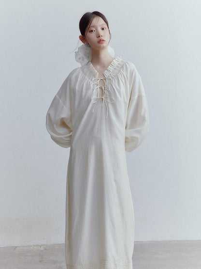FUSSED Milky Apricot Gathered Cocoon Women&