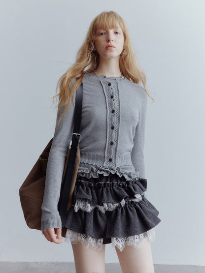 FUSSED_Mist_Gray_3d_Ruffle_Openwork_Women&