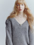FUSSED_Misty_Snowflake_Hand_Crochet_Floral_V-neck_Women&