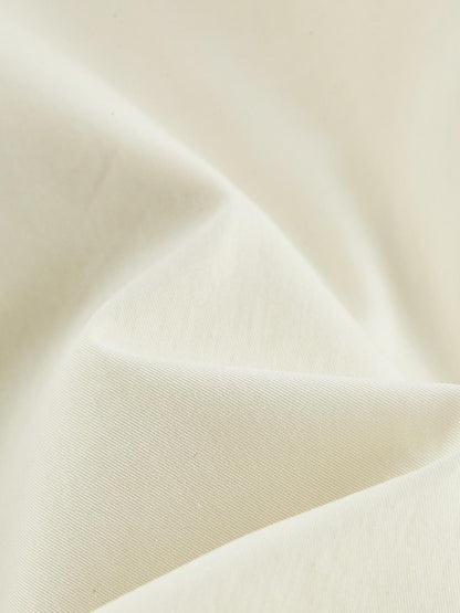 FUSSED Misty White Pin Tuck Lace Splice Puff Sleeve Women&