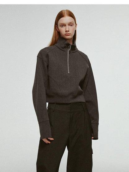 FUSSED Moon Mist Gray Androgynous Cocoon Shape Women&