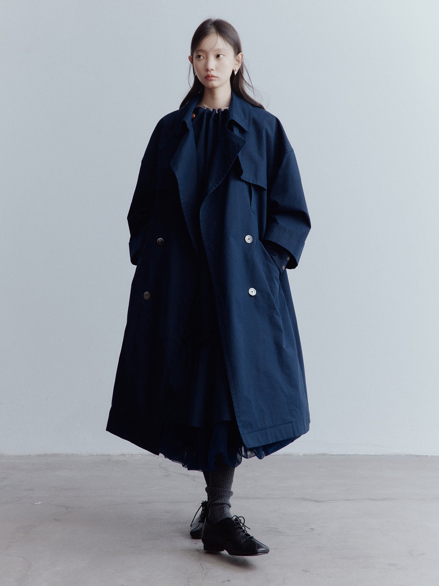 FUSSED_Moonshadow_Blue_Longline_Oversized_Street_Notched_Lapel_Single_Breasted_Coat_MISSTT