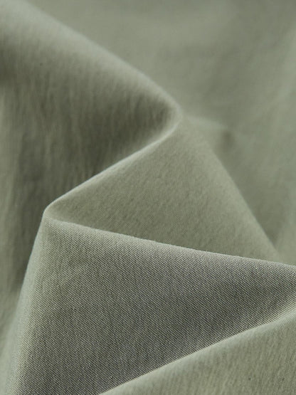FUSSED Moss Green Asymmetrical Crinkled Pleats Women&