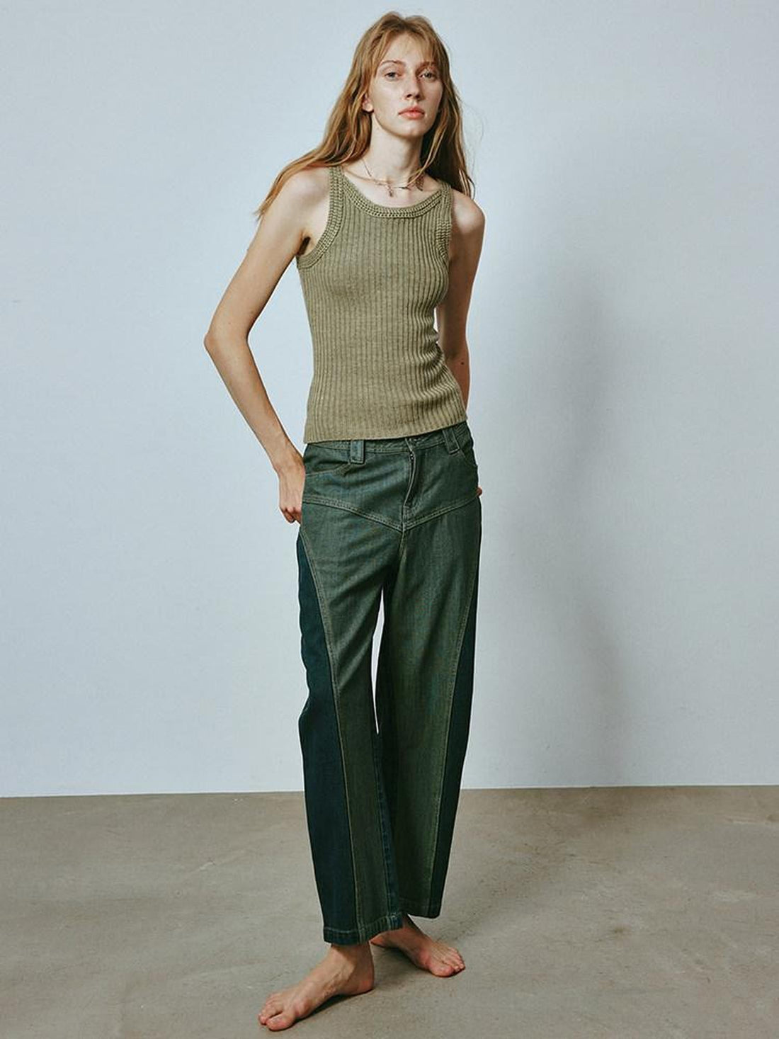 FUSSED Mustard Slim Zip Cropped Vest And Jacket Women&