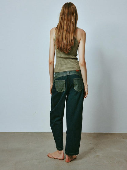 FUSSED Mustard Slim Zip Cropped Vest And Jacket Women&