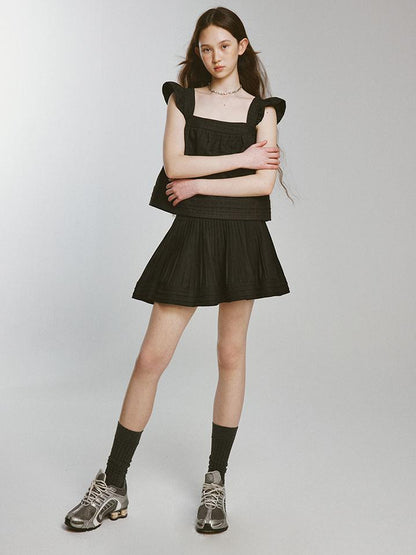 FUSSED Night Elf Tailored Pleated A Line Skirt