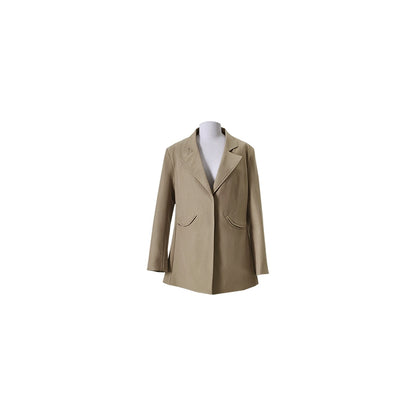 FUSSED_Nude_Brown_Brushed_Lycotton_Wide_Shoulder_Blazer_MISSTT