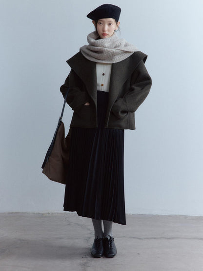 FUSSED Oatmeal Heavy Twisted Cable Patchwork Women&